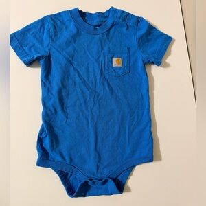 Carhartt Blue Kids One Piece Bodysuit